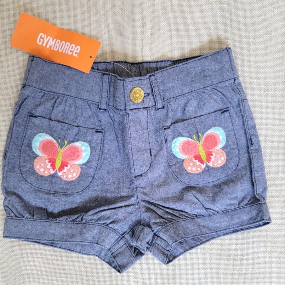 Girls Gymboree Embroidered Shorts 3T NWT